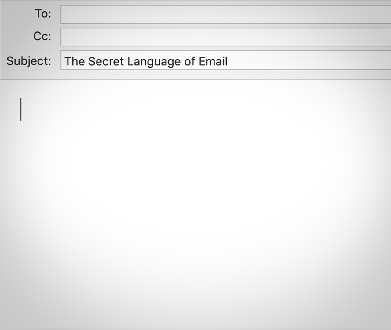 The Secret Language of Email