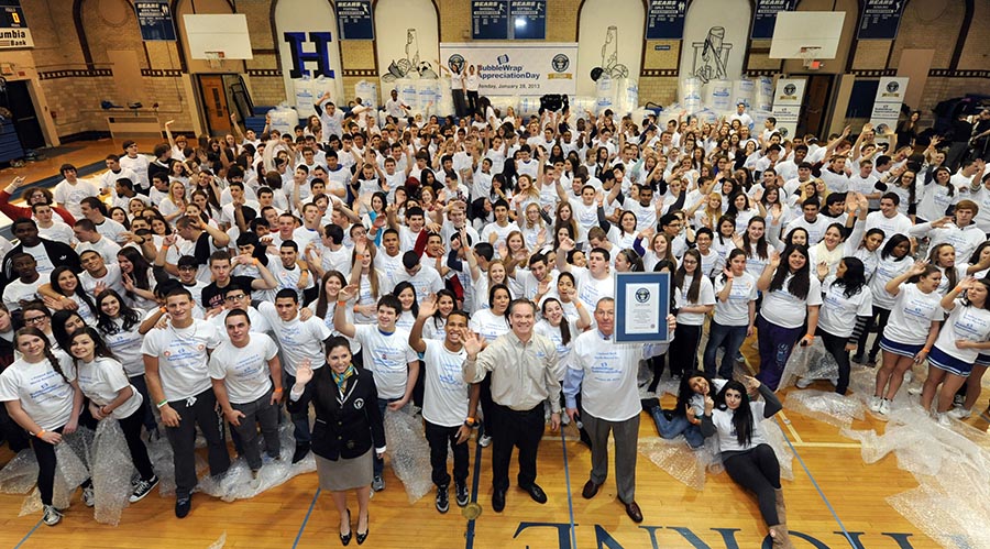 Bubble Wrap Appreciation Day Guinness World Record Event