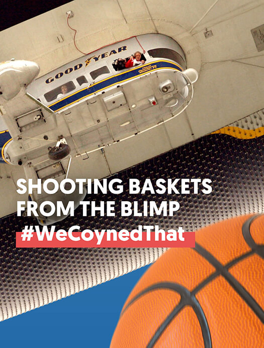 Shooting Baskets from the Blimp