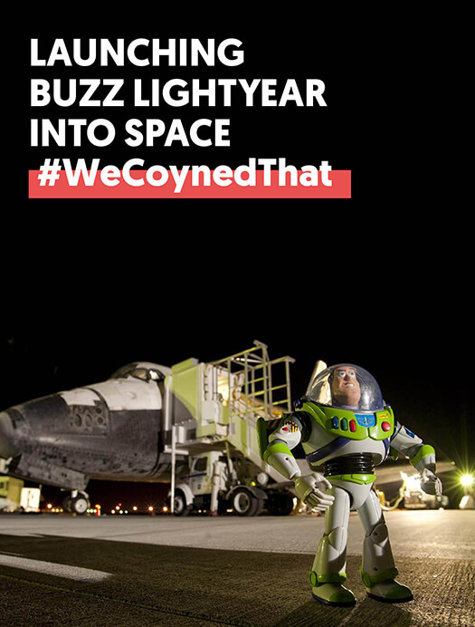 Launching <br />Buzz Lightyear Into Space