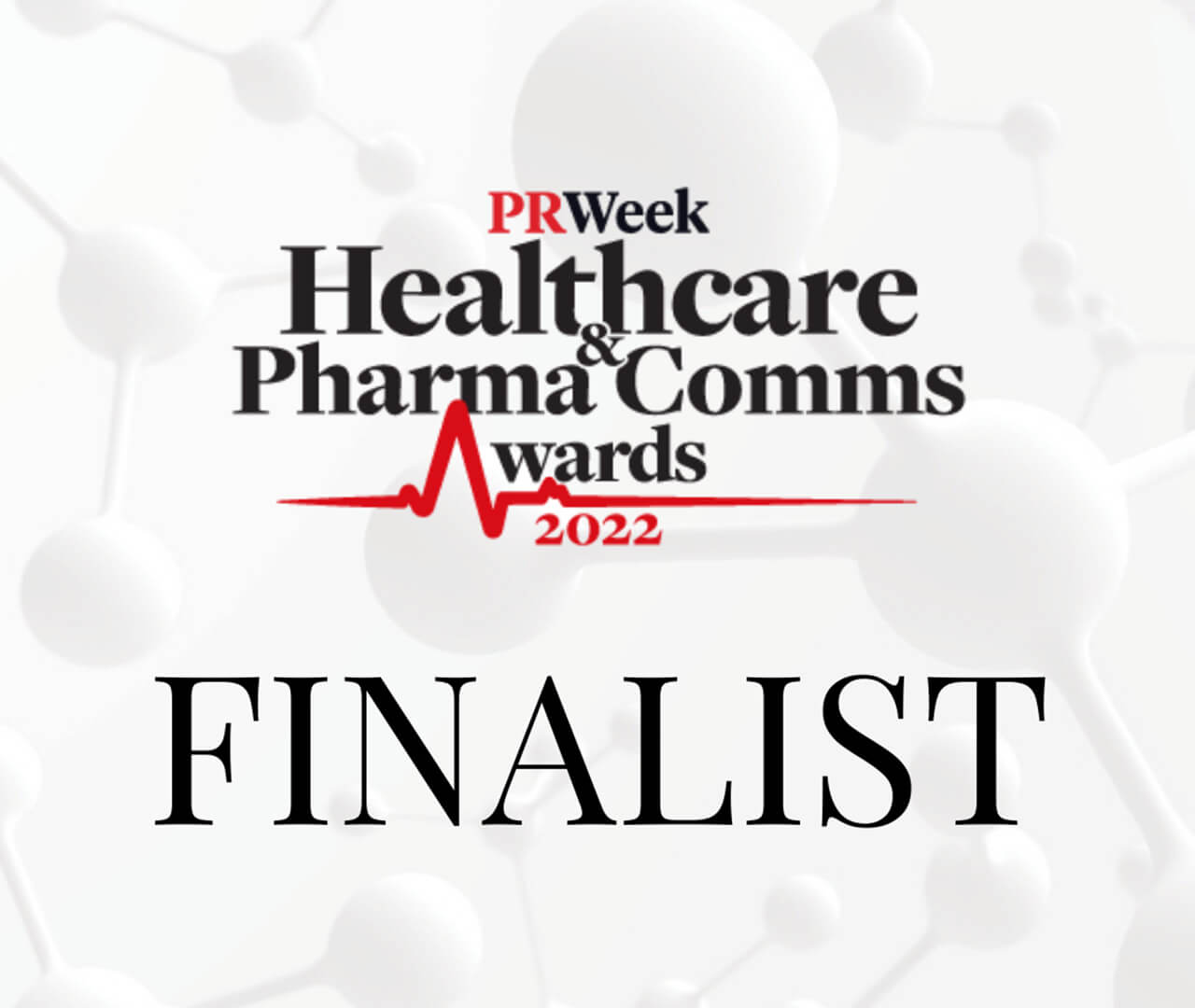 Coyne PR Named a Finalist for Four PRWeek U.S. Healthcare + Pharma Communications Awards, Including Outstanding Agency Practice