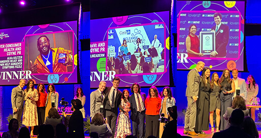Coyne PR Celebrates Triple Win at the 2023 PRWeek U.S. Healthcare + Pharma Awards