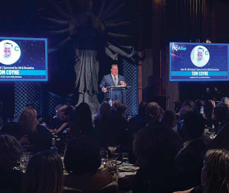 CEO Tom Coyne Honored with PRSA-NY’s Lifetime Achievement Award