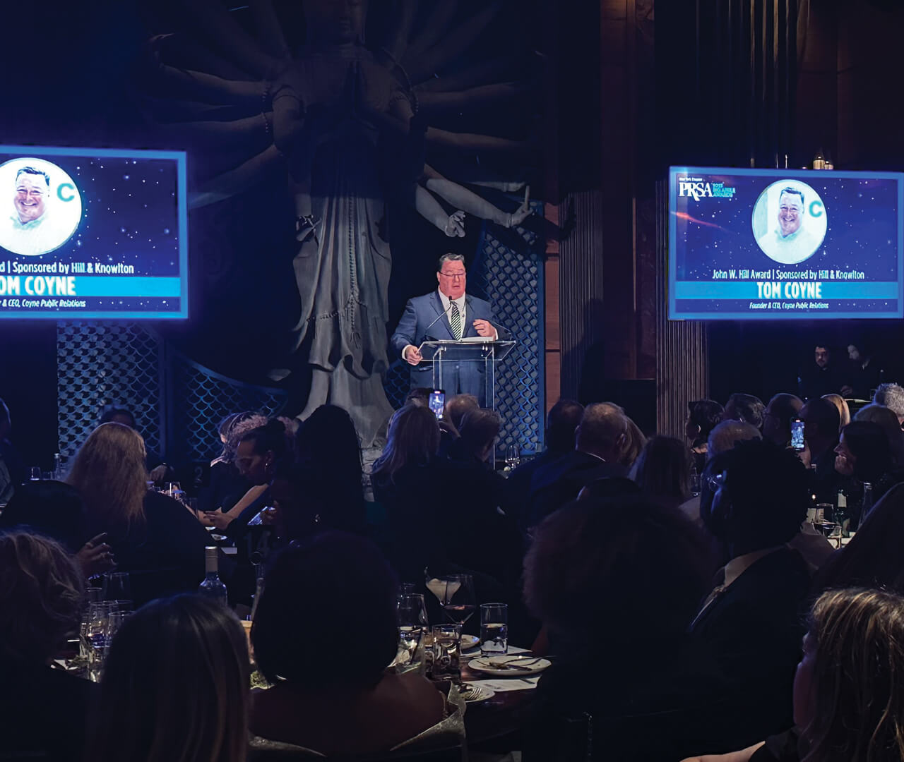 Founder and CEO Tom Coyne Honored with PRSA-NY's Prestigious John W. Hill Lifetime Achievement Award at the 2023 Big Apple Awards