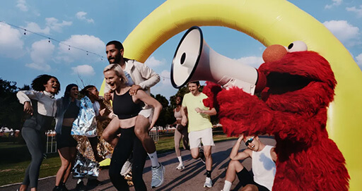 Elmo is The New Face of On (and Fun Runs)