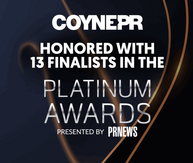 Coyne Honored with 13 PRNEWS Platinum PR Award Finalists