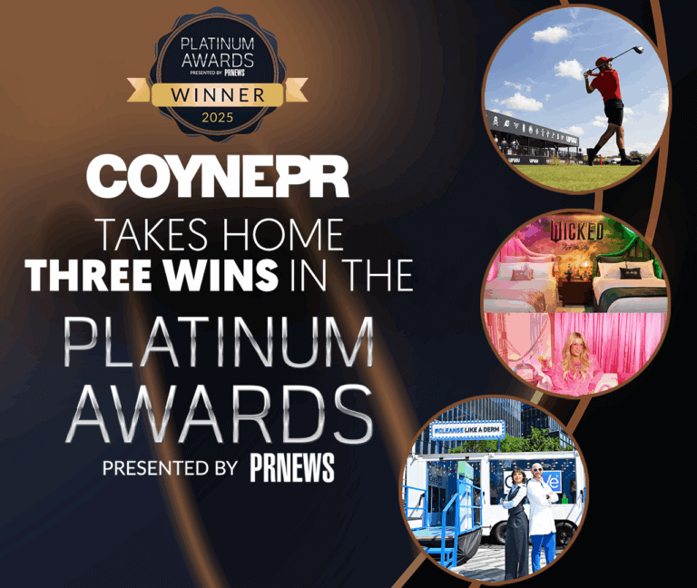 Coyne PR Takes Home Three Wins in the 2025 PRNEWS Platinum PR Awards