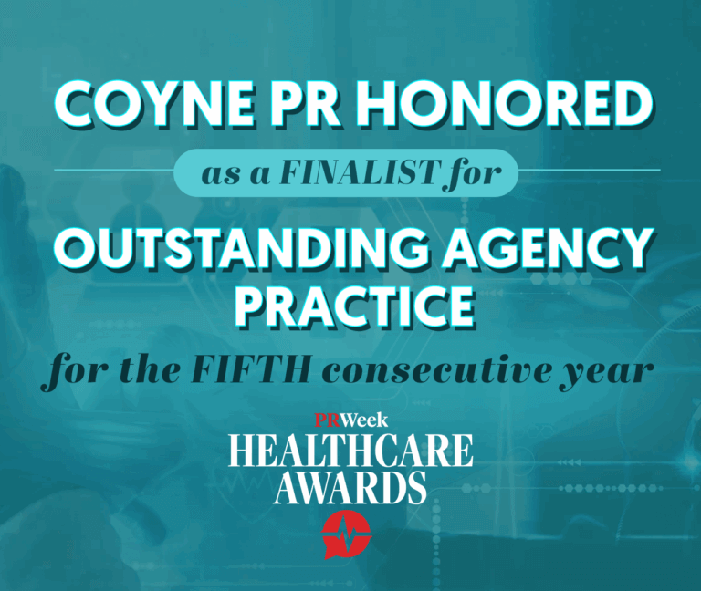 Coyne Named a Finalist for Outstanding Agency Practice at PRWeek Healthcare Awards