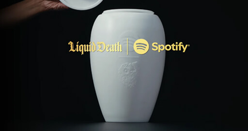 Spend Your Afterlife Inside Spotify and Liquid Death's $495 Musical Urn