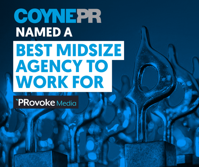 Coyne PR Named a Best Midsize Agency to Work For by PRovoke Media