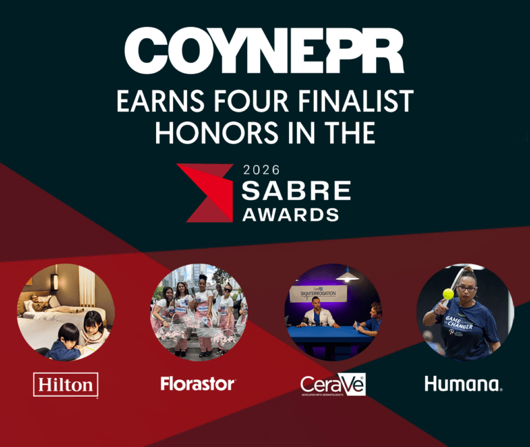 Coyne Public Relations Earns Four Finalist Honors in the 2026 North American SABRE Awards