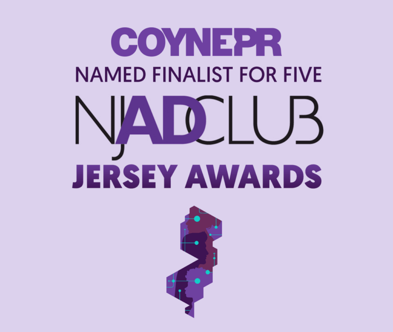 Coyne PR Named a Finalist in Five Categories at the 58th Annual NJ Ad Club Jersey Awards