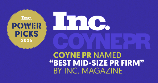 Coyne PR Named "Best Mid-Size PR Firm" by Inc. Magazine